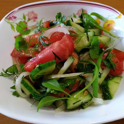 Легкий овощной салатик