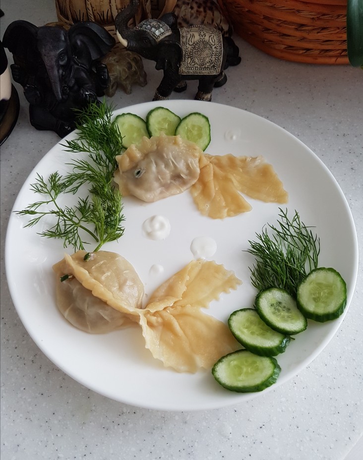 Рыбки с фаршем и рисом