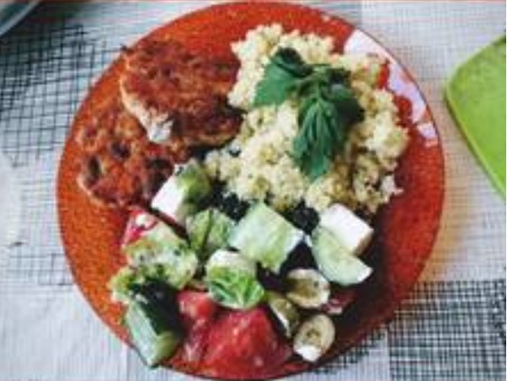 Рубленые котлеты из горбуши с кус кусом
