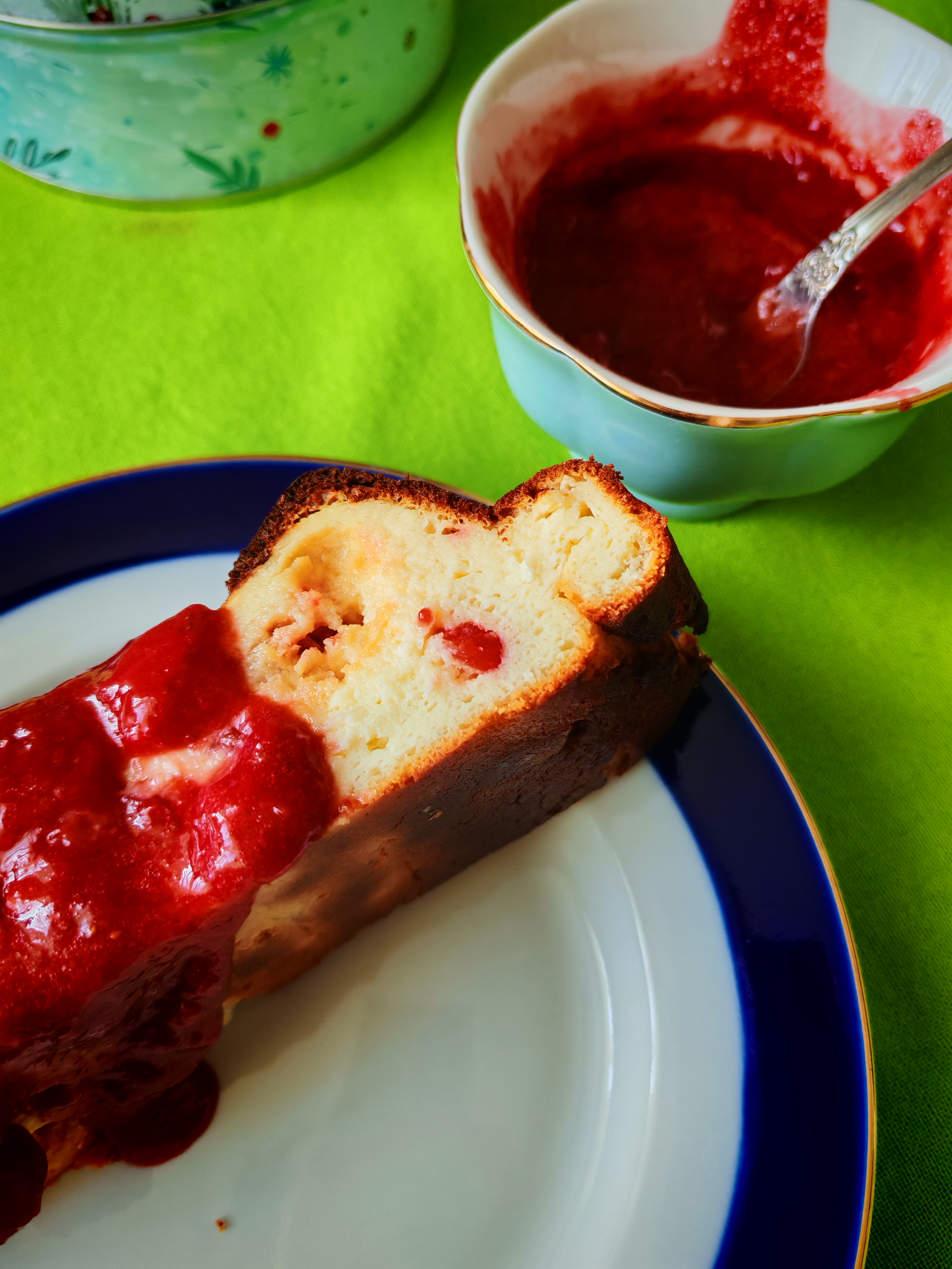 Львовский сырник с клубничной глазурью