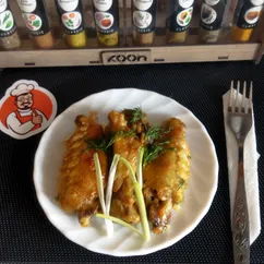 Куриные крылышки в казане