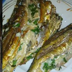 Скумбрия на мангале😋😋😋😋🤤🐟