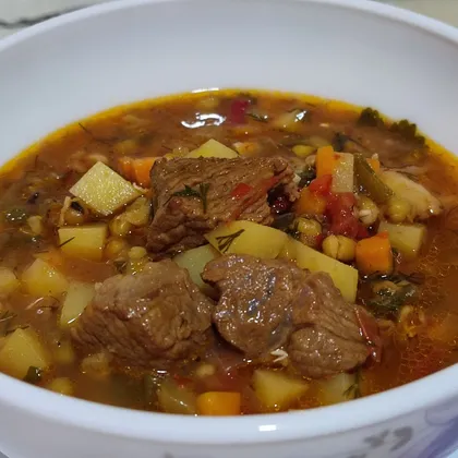 Узбекский суп с машем - Машхурда 🍲
