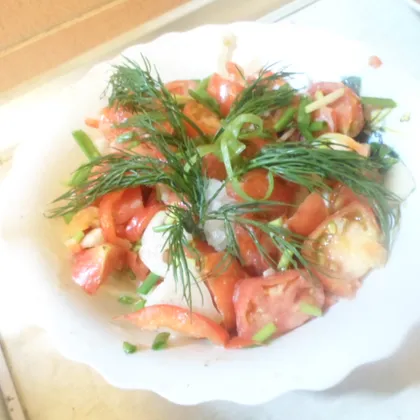 Салат из помидор '5-ти минутка'