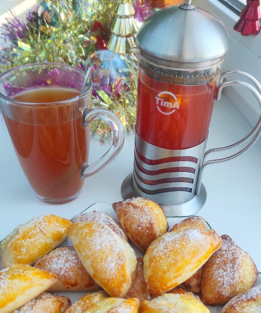 Облепиховый чай с мёдом, смородиной, корицей ☕!