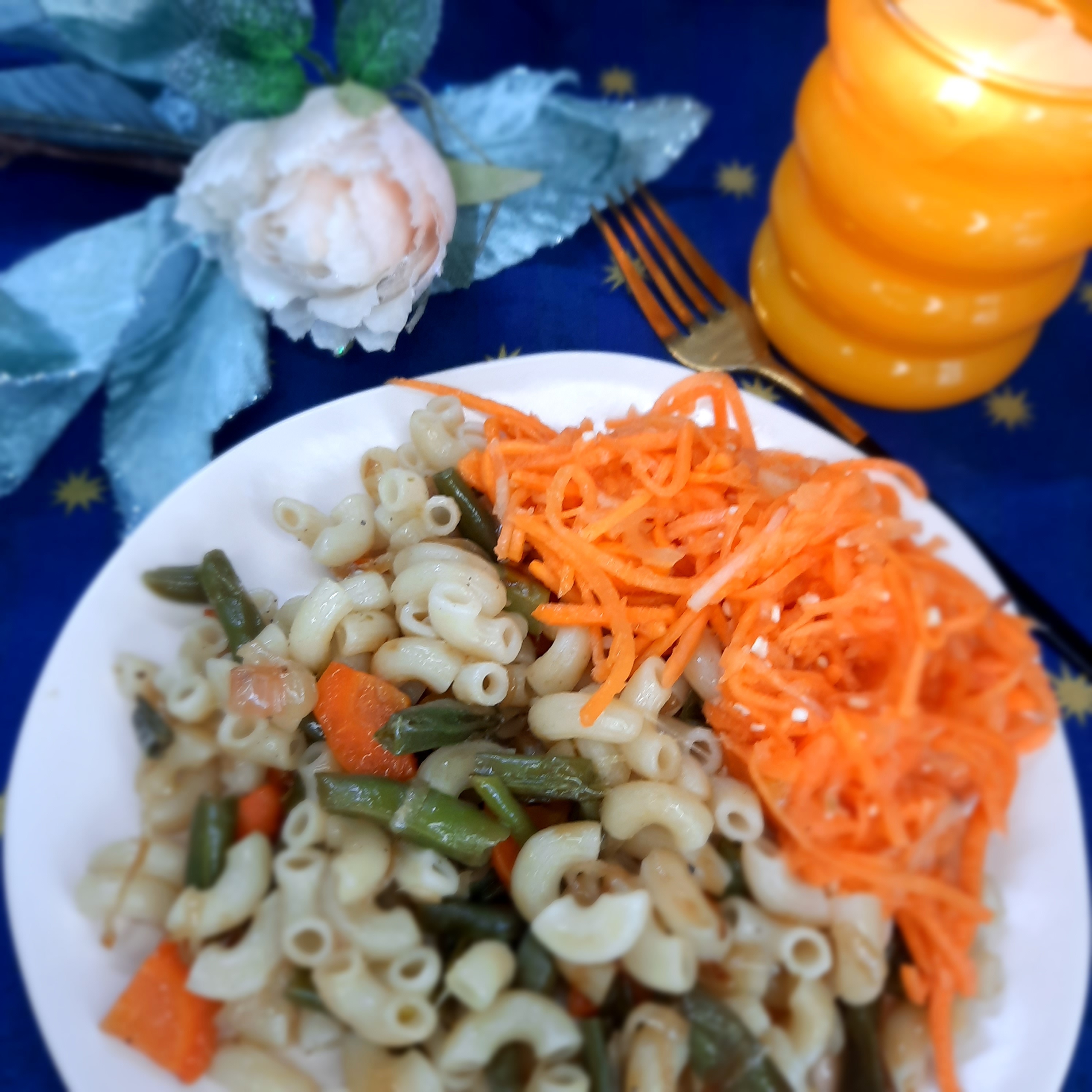 Макароны  с овощами