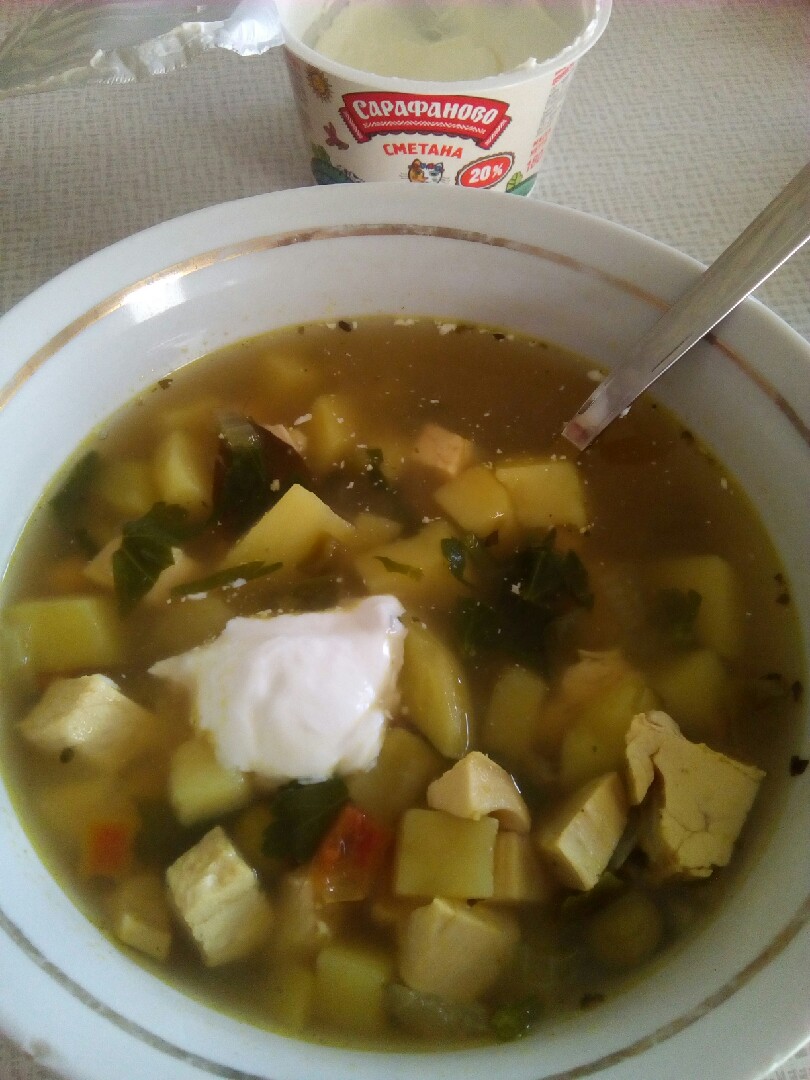 Быстрый куриный супчик