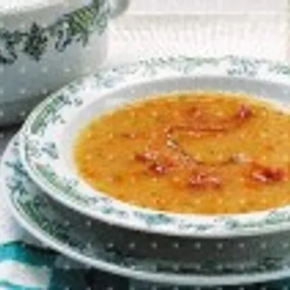 Суп гороховый с копченым гусем или уткой