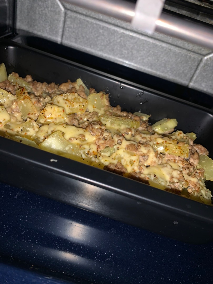 Кабачки с фаршем и сыром 🙂