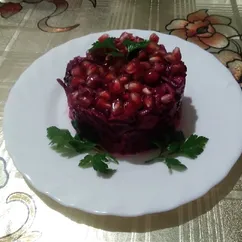 Салат со свеклой и куриной грудкой "Мое желание"