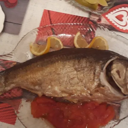 Рыбка в духовке с луковой начинкой. #кулинарныймарафон