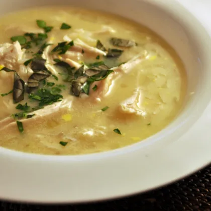 «Авголемоно» - греческий куриный суп