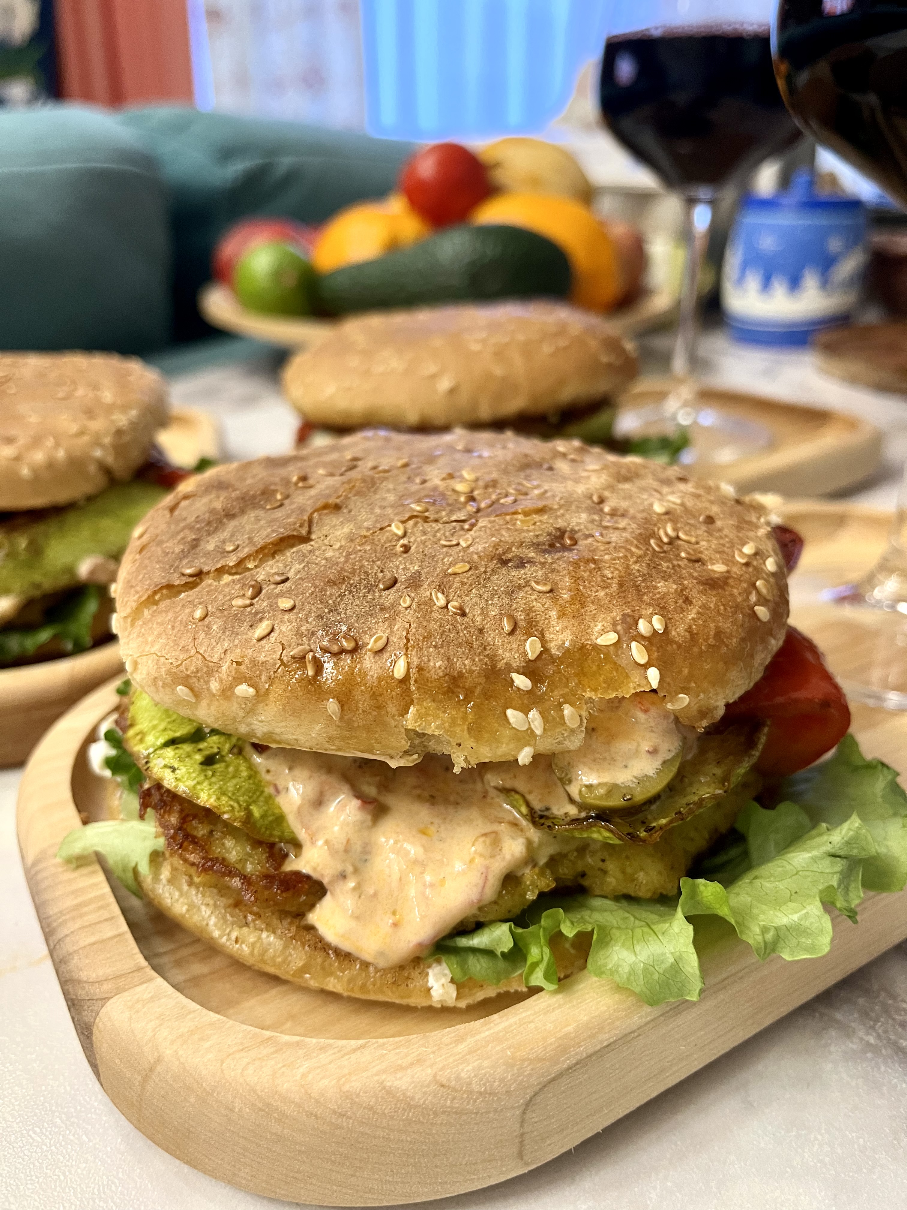 Овощной бургер 