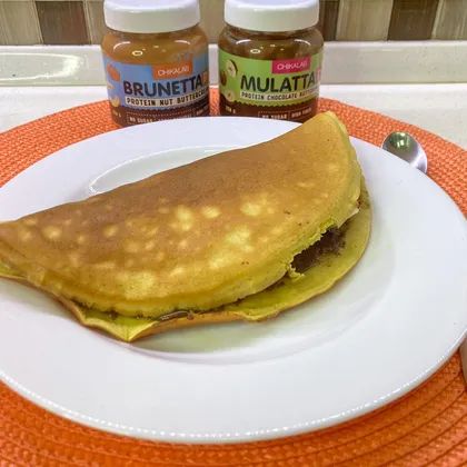 ПП рисоблин с начинкой на любой вкус🥞
😋у нас с протеиновой шоколадной пастой, бананом и манго🍌