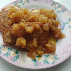 Яблочные оладушки с яблочным соком🍏