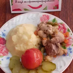 Курица 🐔 с овощами 🥦🍅🌽🥒🥕