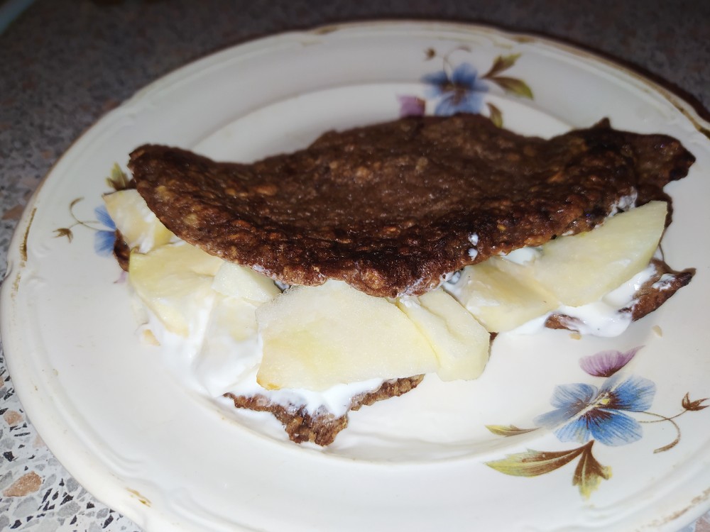 Овсяноблин с какао, пп