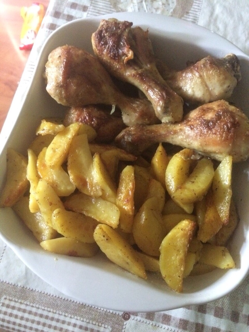 Запечённый картофель с мясом