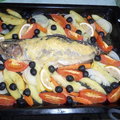"Рыбка моя" Форель запеченная с овощами