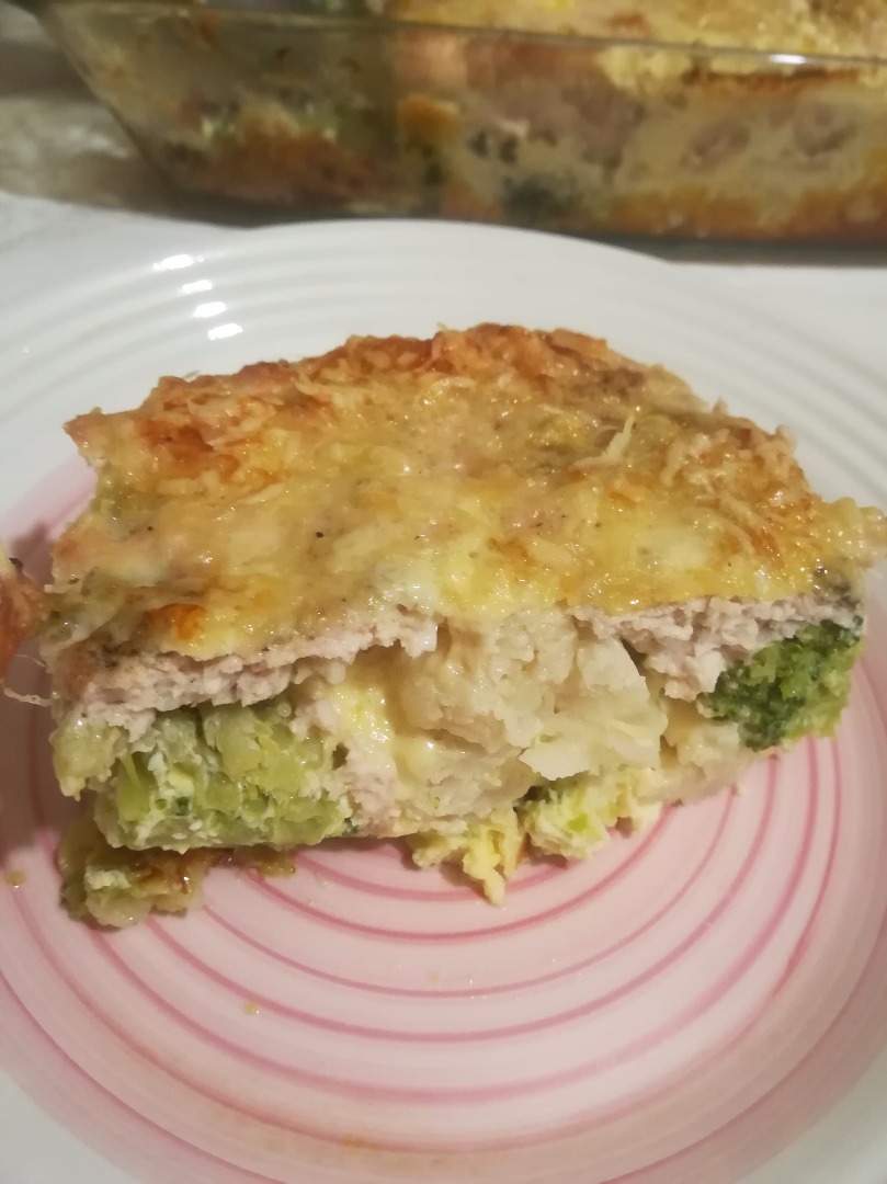 Запеканка с курицей и овощами