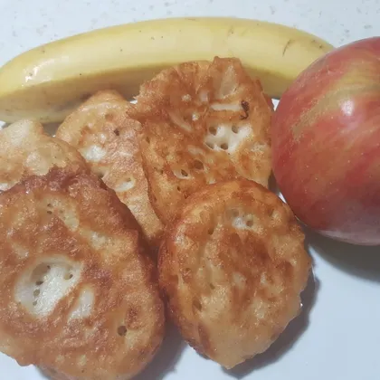 Бананово-яблочные оладушки