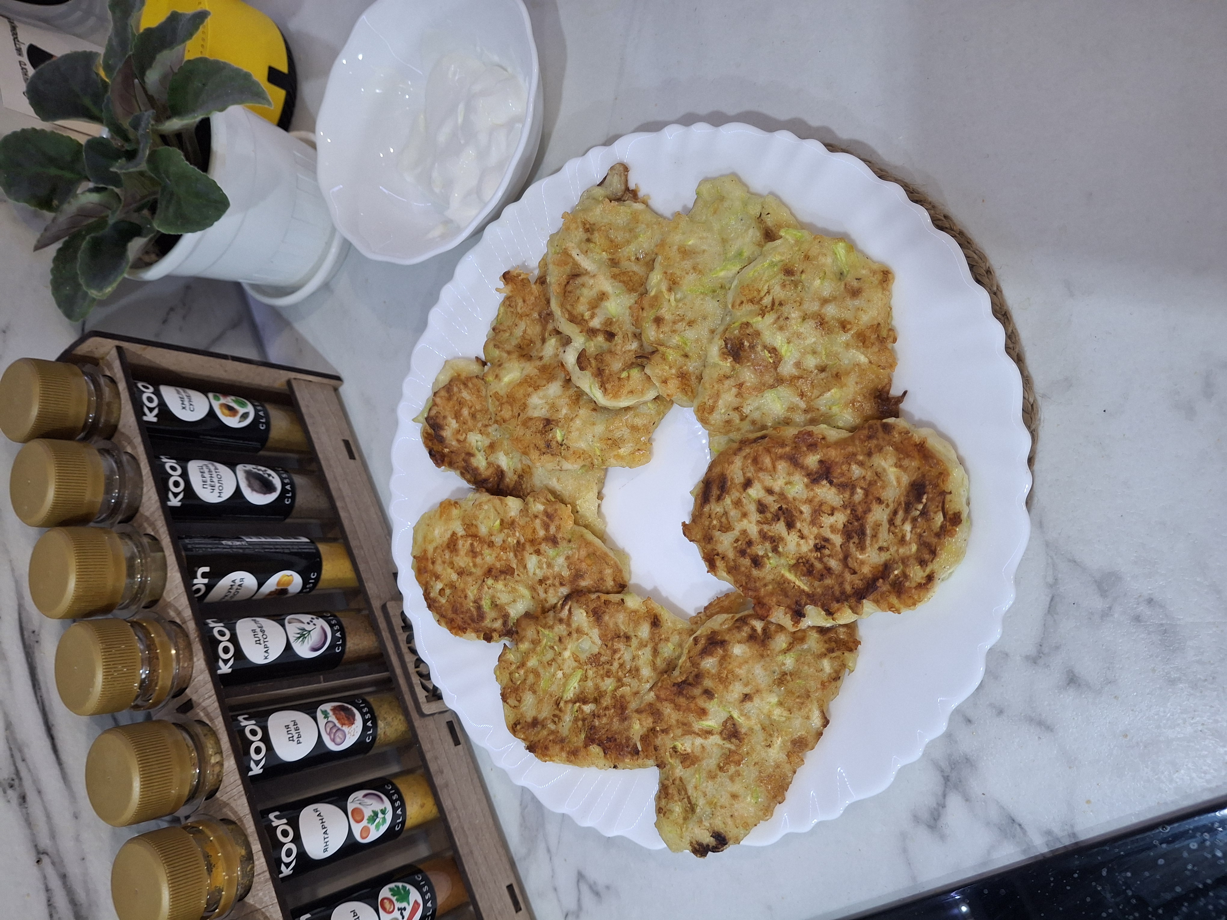 Оладьи из кабачков с сыром