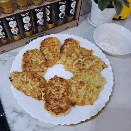 Оладьи из кабачков с сыром