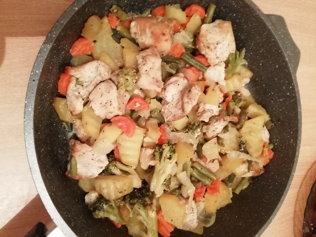 Куриное филе с овощами в духовке — пошаговый рецепт с фото