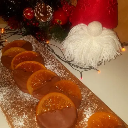 Карамелизированные апельсины с шоколадом