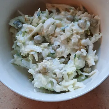 Лёгкий салатик с белой редькой