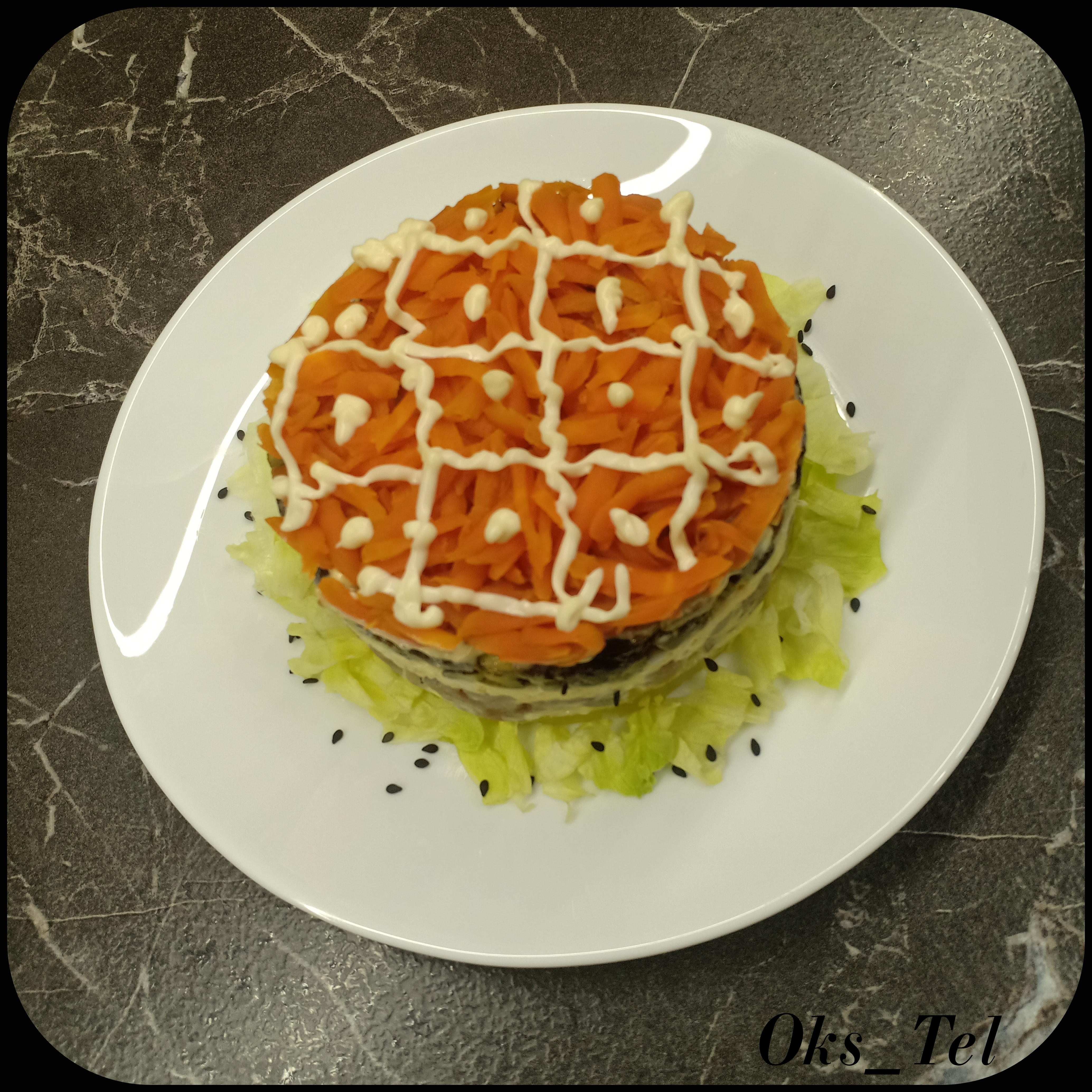 Салат "Лисья шубка"