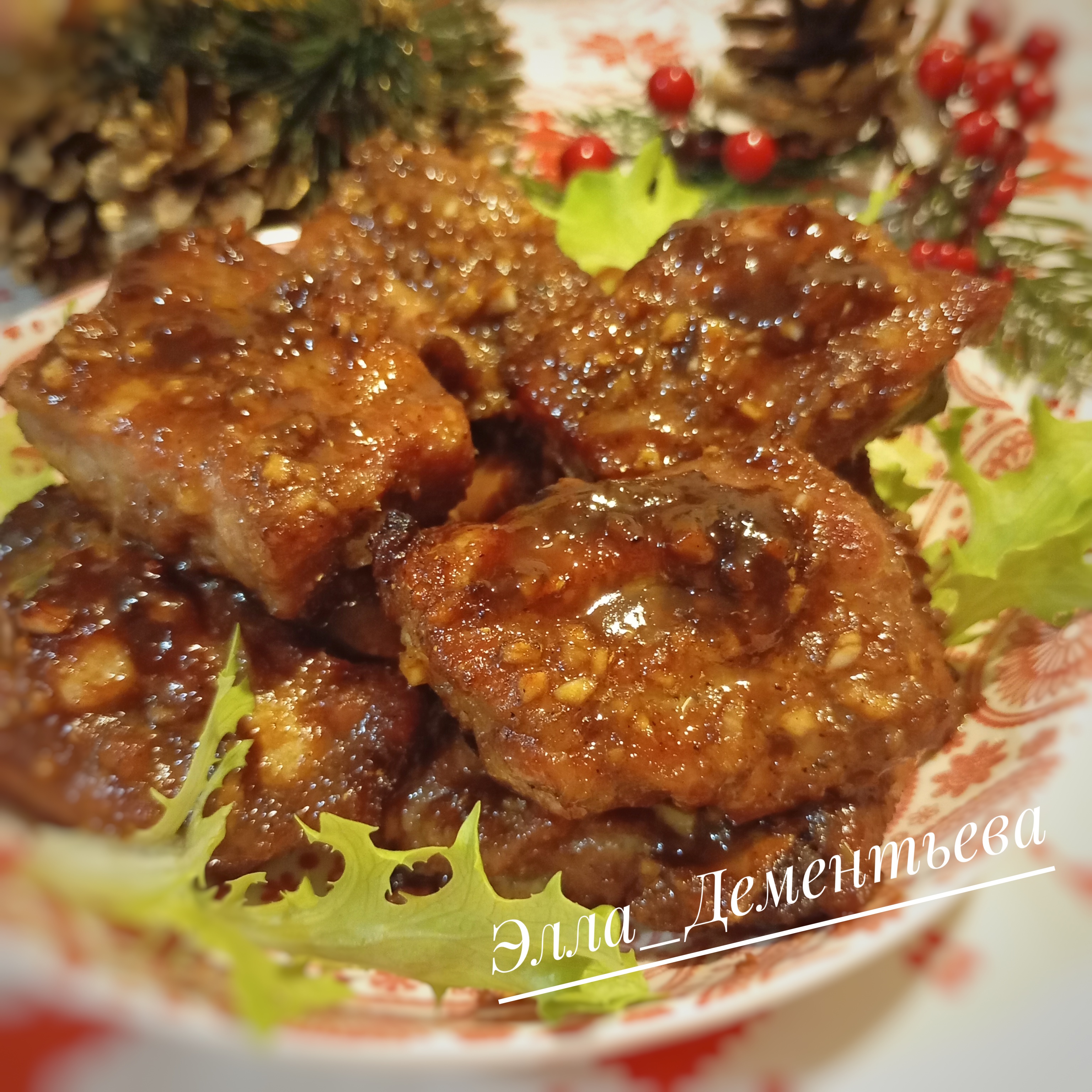 Рёбрышки свиные на праздничный стол 