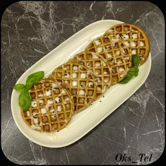 Вафли венские на кефире с яблоком и цельнозерновой мукой