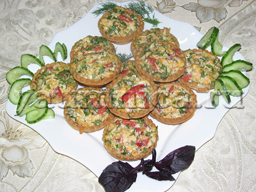 Тарталетки с курицей
