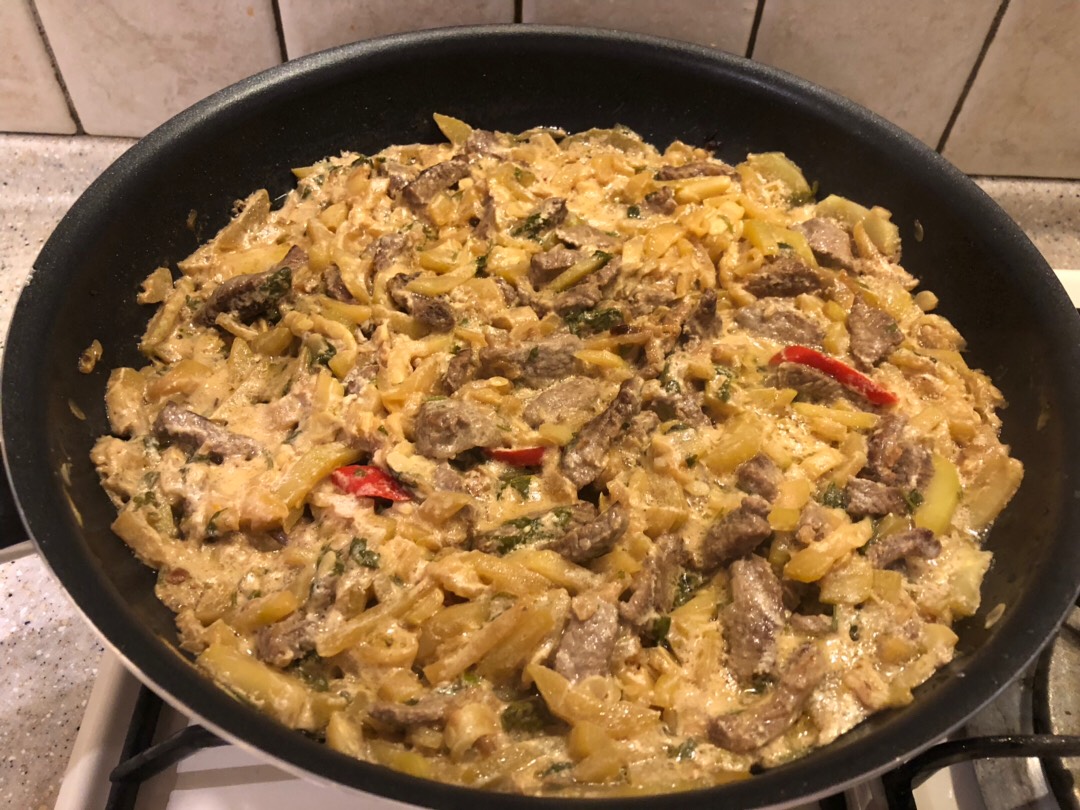 Говядина с кабачками