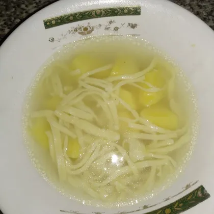 Суп с домашней лапшой