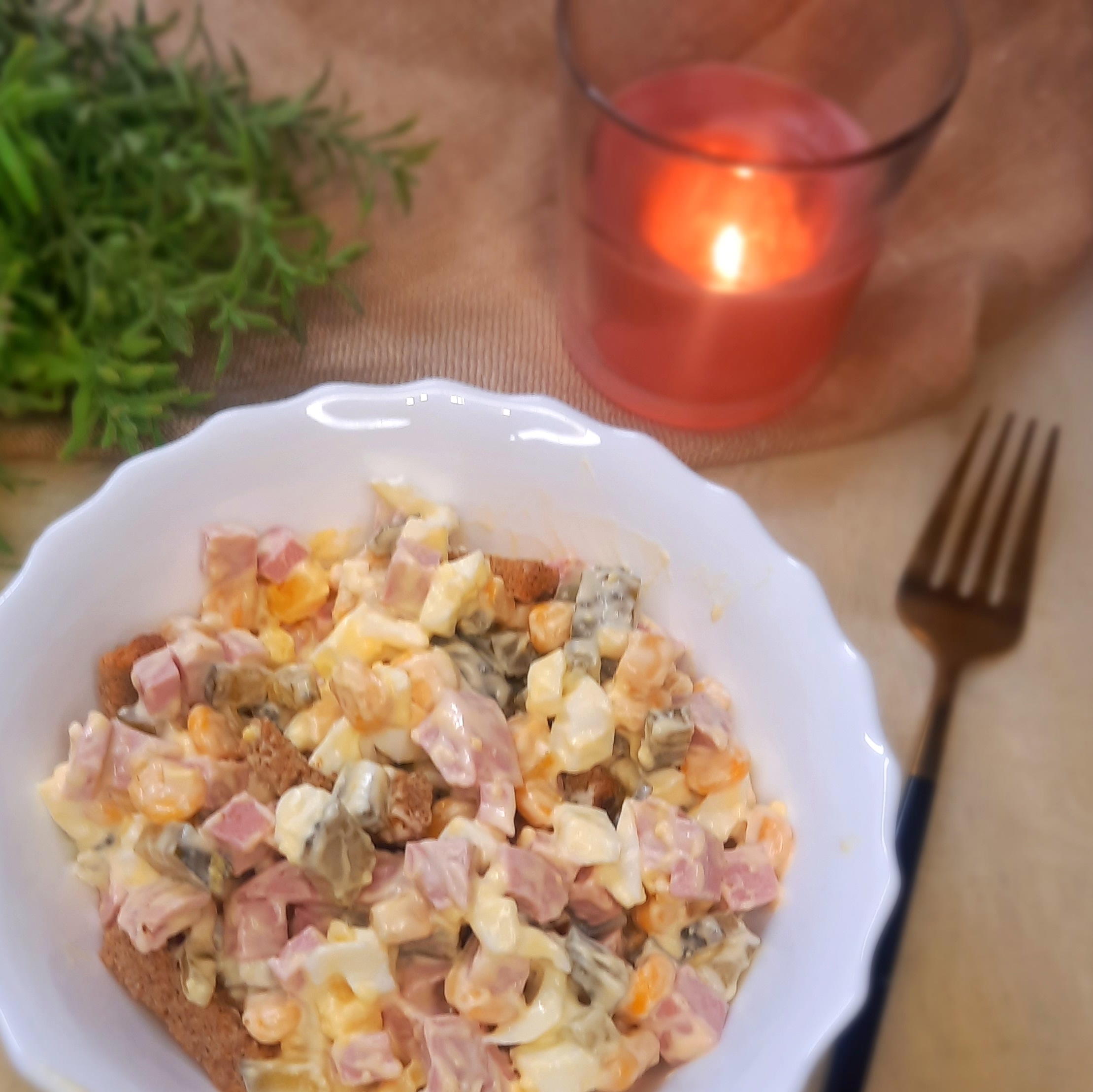 Салат с кукурузой на новый год