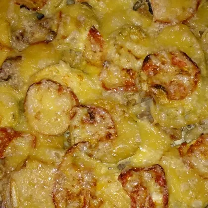 Кабачок с мясом и картошкой