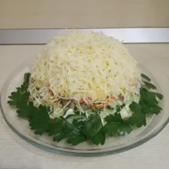 Салат с корейской морковкой и говядиной