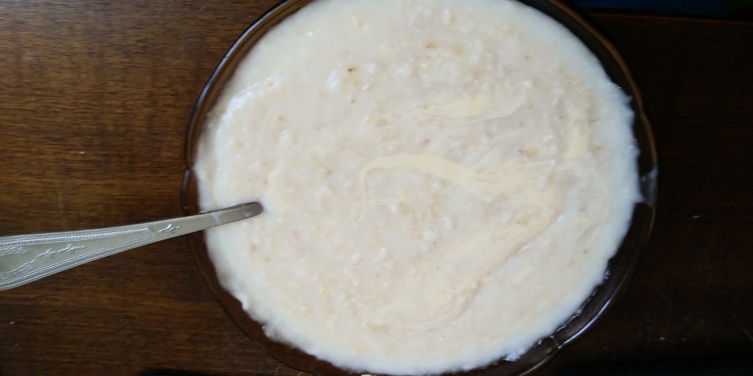 Овсянка на воде с сыром