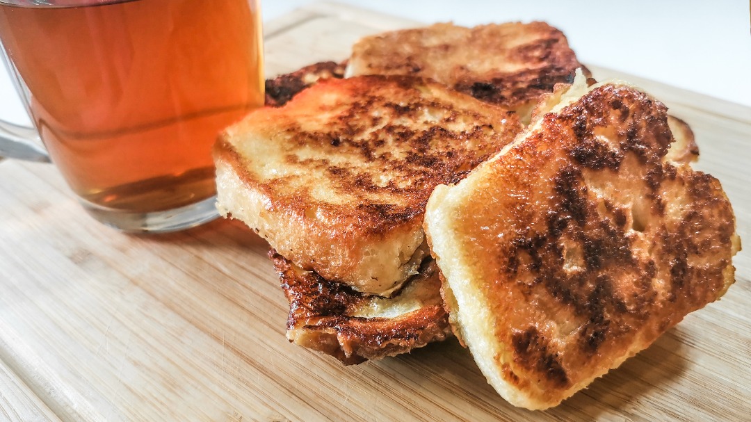 Сладкие гренки к чаю