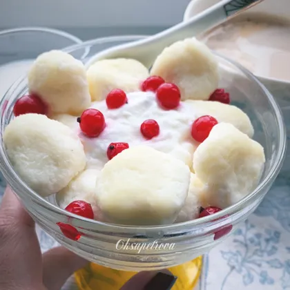 Ленивые вареники с йогуртом