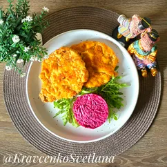 Салат из свеклы с чесноком и майонезом