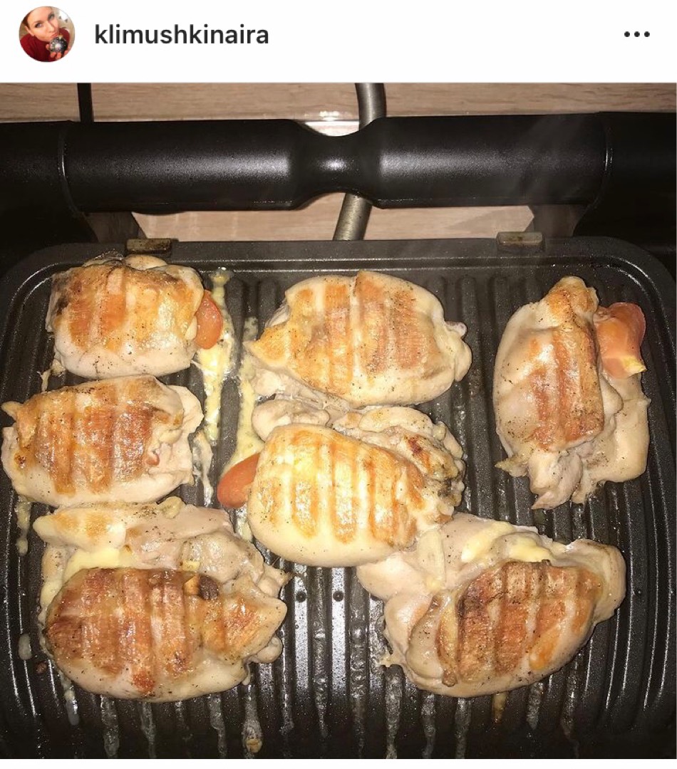 #Куриные рулетики с сыром и помидоркой 🍅