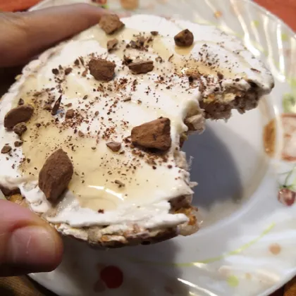 Быстрый и полезный перекус, из ц/З хлебца🍪