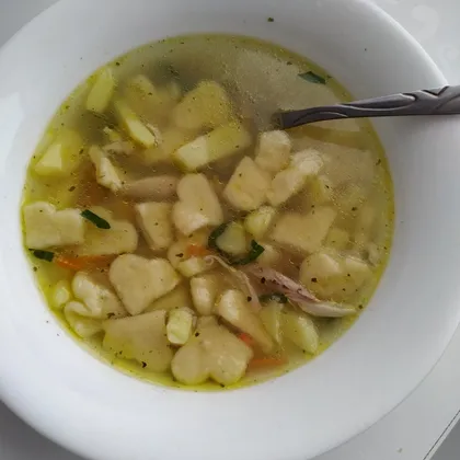 Куриный суп с клецками/галушками (мин. ингредиентов)