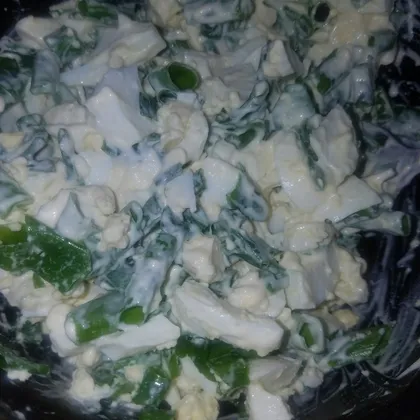 Салат с зелёным луком
