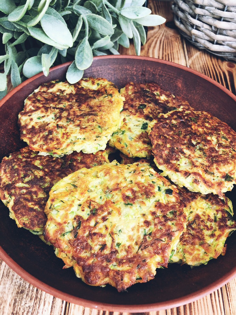 Овощные оладьи 🌱🥕🥔🍆