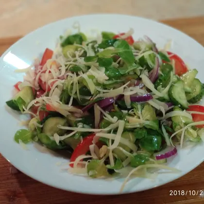 Лёгкий овощной салатик