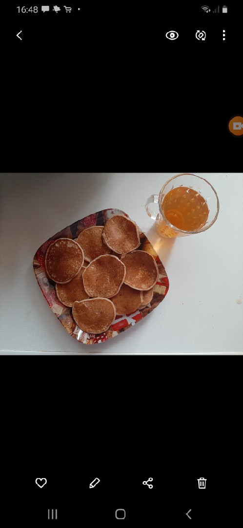 Панкейки на кефире из цельнозерновой муки без сахара